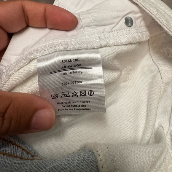 Afila Two-Tone Blue and White Women Jeans - Picture 5 of 9